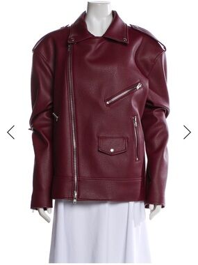 • The Frankie Shop Biker burgundy Jacket